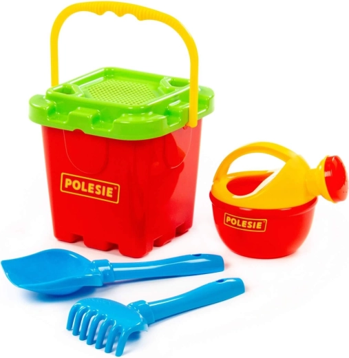 Sandspielzeug-Set Burg mit Gießkanne