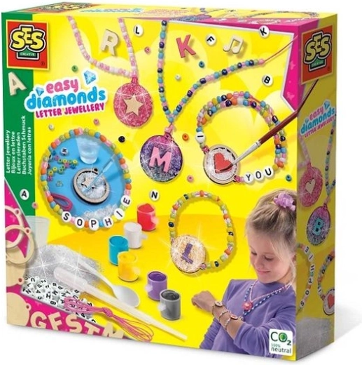 SES Creative Set zur Schmuckherstellung mit Buchstaben