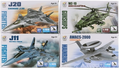 Flugzeug-Modellbausatz für Kinder (4 Varianten)