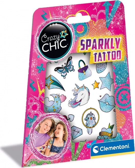 Crazy Chic Glitzernde Tattoos von Clementoni