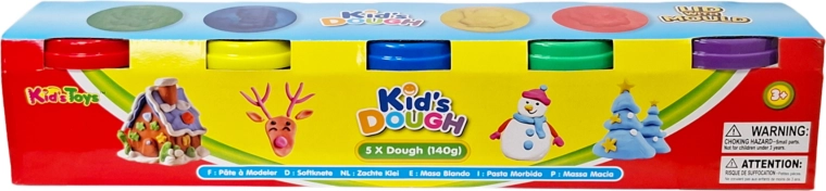 Knetmasse – Set mit 5 Bechern