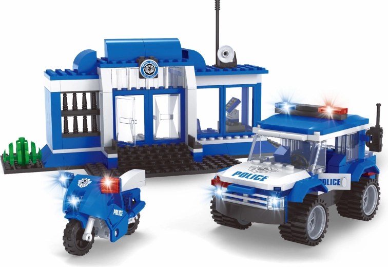 Kompatible BLOXO-Bausatz Polizeistation