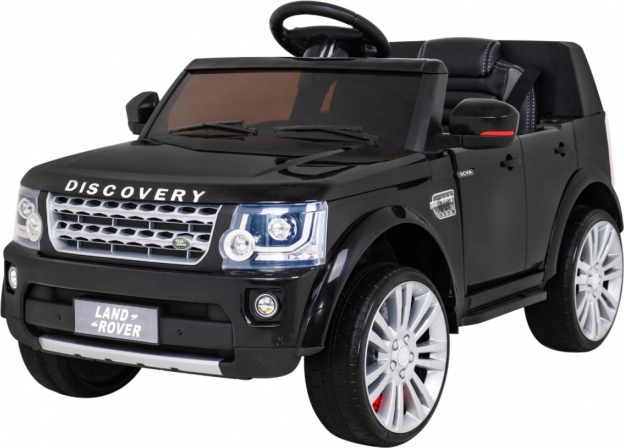 Elektrisches Kinderauto Land Rover Discovery SUV Schwarz mit Fernbedienung