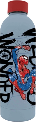 Edelstahlflasche mit 3D-Aufdruck SPIDERMAN 500 ml