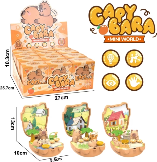 Capybara-Figur in der Box – Set 10 cm