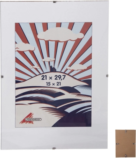 Cliprahmen mit Glas 21 × 30 cm (A4)