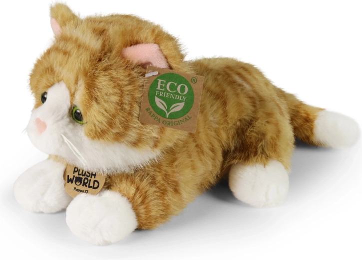 Plüschkatze rostfarben, 22 cm, Eco-friendly Plush World