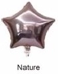 Folienballon Stern naturfarben 45 cm