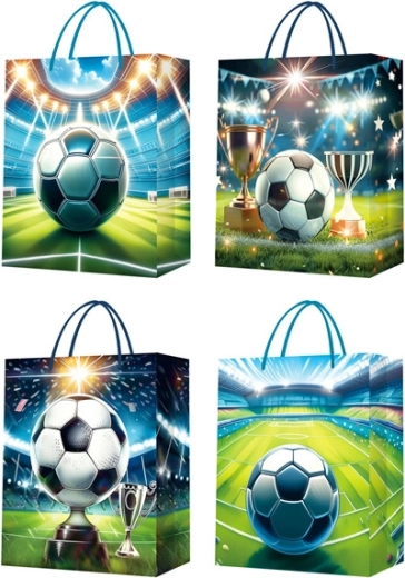 Geschenktüte mit Fußballmotiv Größe S