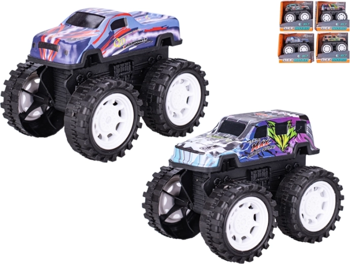 Metallisches Geländewagen mit Schwungrad 10 cm