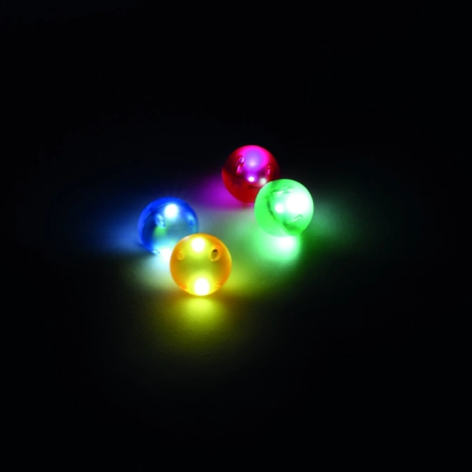 Cleverclixx leuchtende Kugeln für die Kugelbahn Dazzling Lights (4 Stk.)