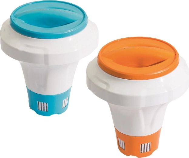 Schwimmender BESTWAY Chemikalien-Dosierer mit Gummigriff, orange