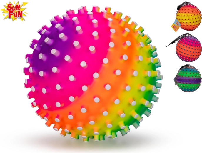 Sun Fun Ball 21 cm – bunter Kunststoffball für Garten, Park und Pool