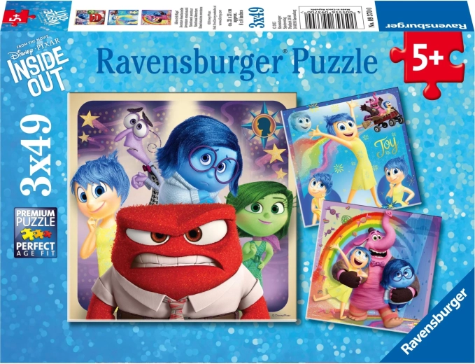 Ravensburger Puzzle Alles steht Kopf 2: Emotionen 3×49 Teile