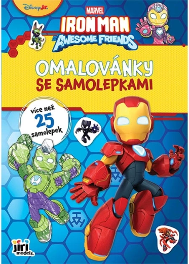 Ausmalbuch A4 mit Stickern Ironman
