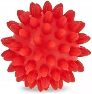 Fizjo Rehabilitations-Massageball mit Noppen 6,6 cm rot