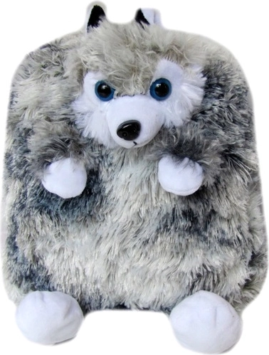 Grauer Kinder-Rucksack Husky
