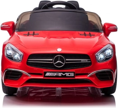 Elektrisches Kinderauto MERCEDES SL65 S rot lackiert mit LCD