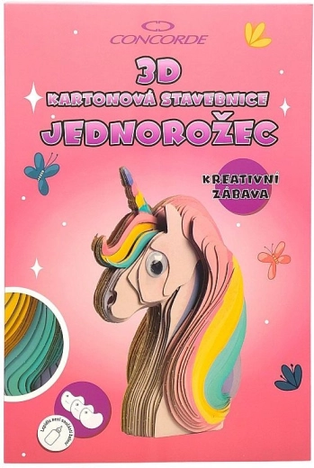 3D Karton-Bausatz Einhorn
