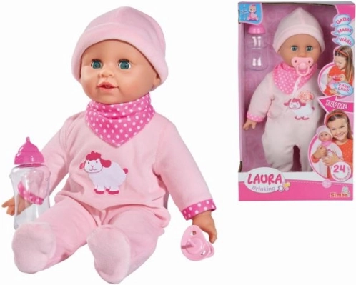 Puppe Laura mit Fläschchen und Geräuschen