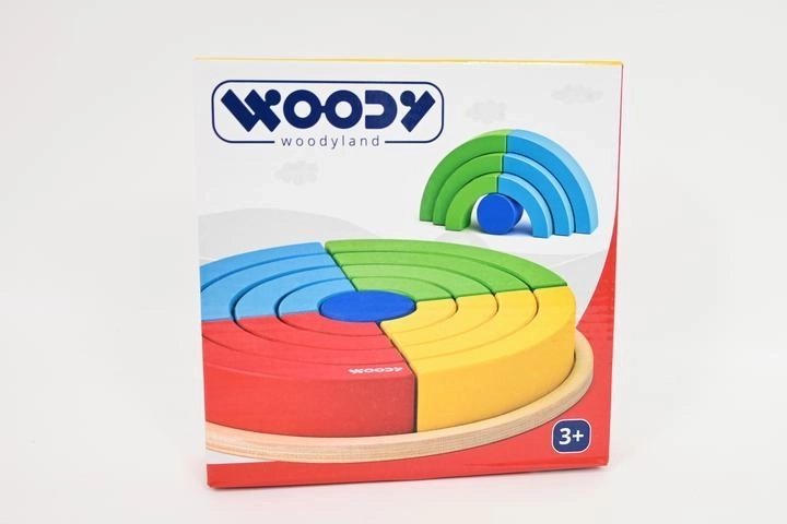 Woodyland Regenbogen-Steckringe (zum Zusammenbauen)