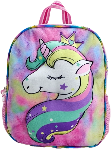 Regenbogen-Kinderrucksack mit Einhorn-Motiv 30 cm