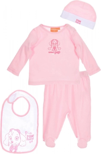 Geschenkset Paw Patrol für Babys, rosa, 4-teilig