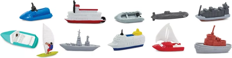 Safari Ltd. Beutel mit Schiffsrepliken „Im Wasser“ (48 Stk.)