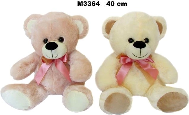 Plüschbär mit Schleife, 40 cm – 1 Stück