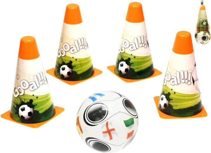 Kinder-Fußball-Trainingsset mit Ball und Hütchen
