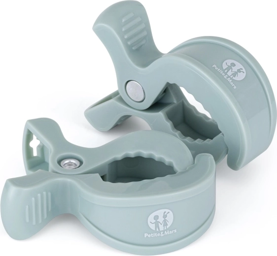 Petite&Mars Kinderwagenklemme Peg (2 Stk.) grün