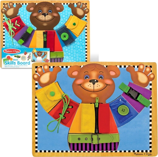 Holzmanipulationstafel Bär – Grundfertigkeiten lernen Melissa & Doug