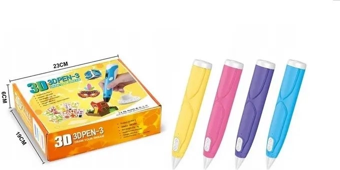 3D-Stift mit Filament, Ständer und USB-Kabel – 1 Stück