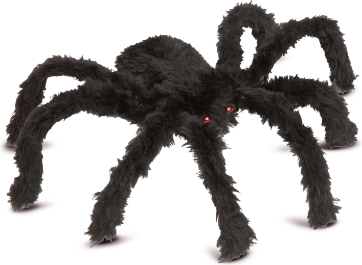 LED-Spinnennetzdekoration mit Spinne, 60 warmweiße LEDs, USB