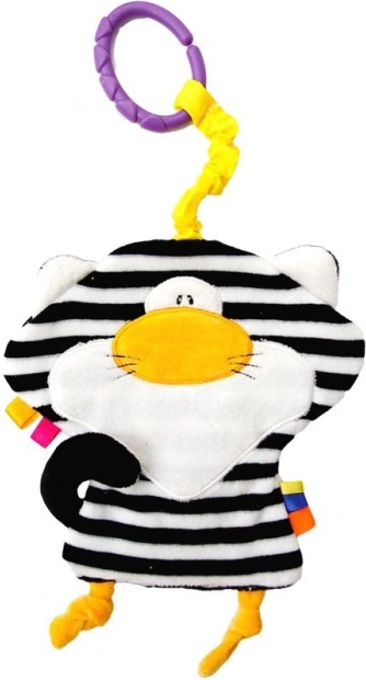 Schmusetier mit Schlaufe – Katze Pasiak für Babys