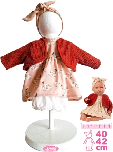 Llorens Outfit für Puppe New Born 40–42 cm, 4-teiliges Set