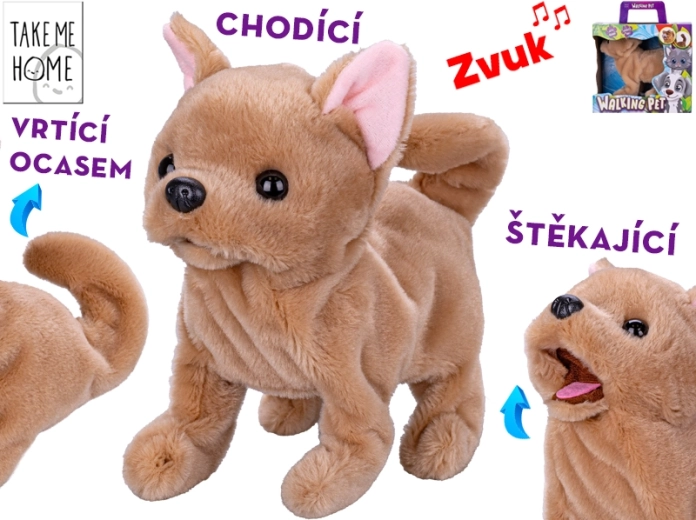 Interaktiver Plüschhund 21 cm Take Me Home