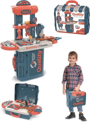 Werkstatt im Koffer für kleine Tüftler