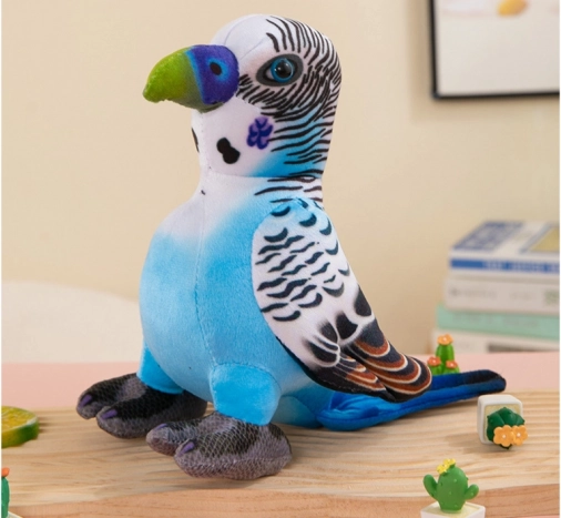 Plüsch Papagei Blau 20 cm
