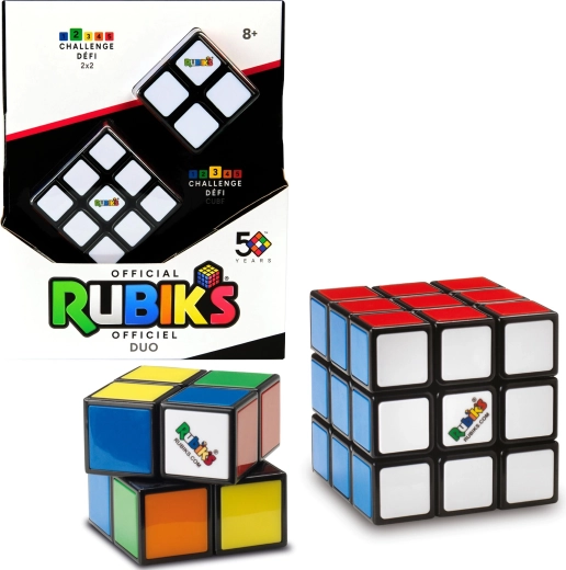 Rubik's Würfel-Set 2×2 und 3×3 – 2 Stück