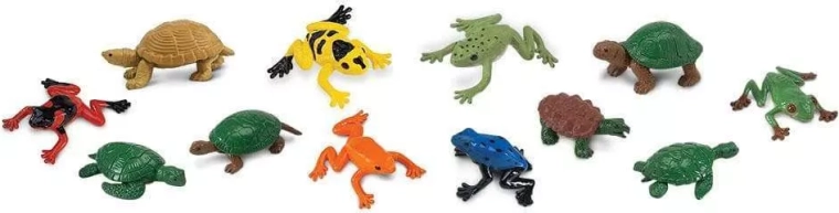 Safari Ltd. Frosch- und Schildkrötenfiguren – 48 Stk.