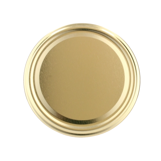 Set goldener Einmachdeckel 89 mm mit 6 Zähnen – 10 Stück