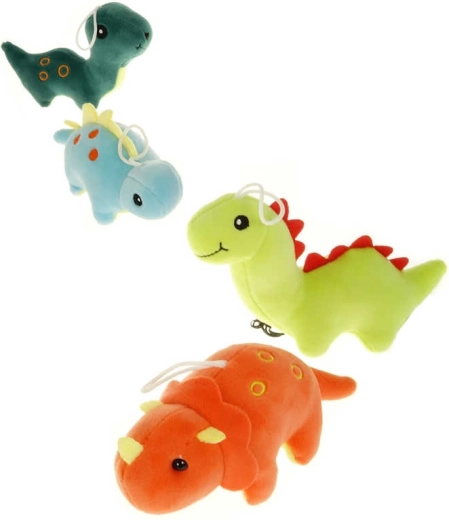 Plüsch-Schlüsselanhänger Dinosaurier 15 cm - 1 Stück