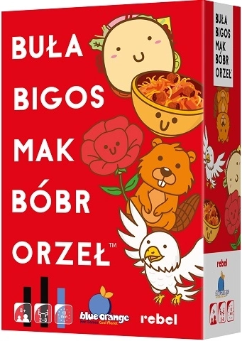 Rebel Buła, Bigos, Mak, Bóbr, Orzeł – rasantes Reaktions-Kartenspiel