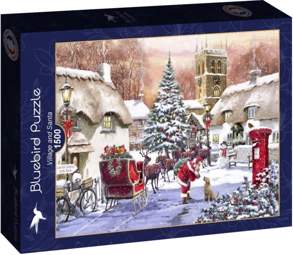 Puzzle Bluebird Santa im Dorf 1500 Teile
