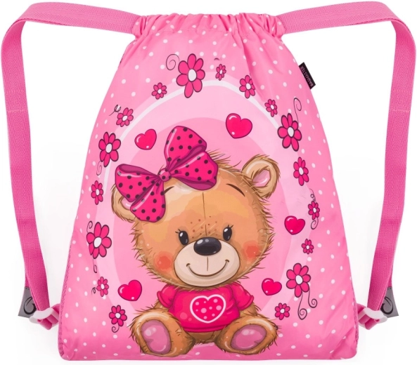 Bagmaster Schulbeutel Vega 24 B mit Teddy für Hausschuhe und Sport