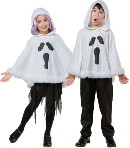 Kinderponcho mit Kapuze – Geist
