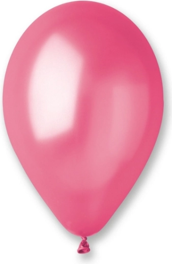 Metallic-Luftballons 25 cm – dunkelrosa