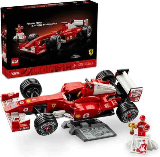 LEGO Icons Ferrari F2004 – Bauset mit Michael Schumacher