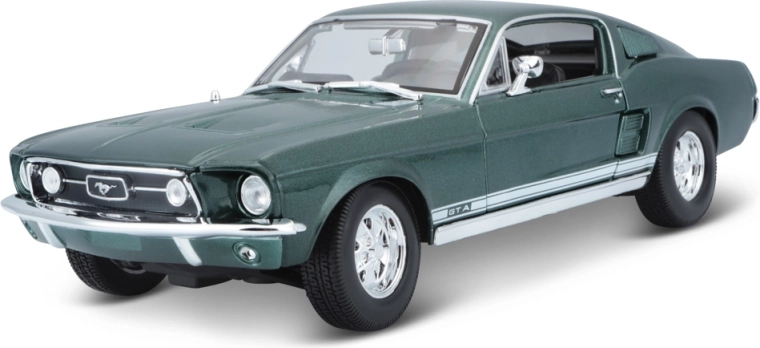 Maisto Modellauto Ford Mustang GTA Fastback 1967 1:18 grün metallic aus Metall